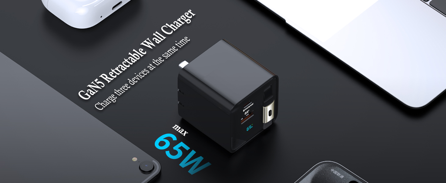 retractable usb c charger