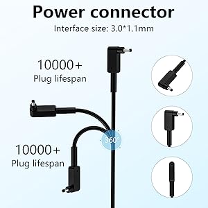 3.0mm × 1.1mm connector size