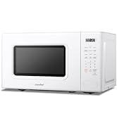 COMFEE CMO-C20M1WH Retro Microwave with 11 power levels, Fast Multi-stage Cooking, Turntable Rese...