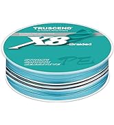 TRUSCEND Braided Fishing Line, Abrasion Resistant, No Stretch Braided Lines 8 Strands, Smaller Di...