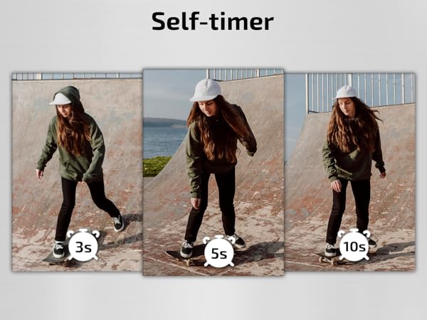 Digital Point and Shoot Cameras timer shoot