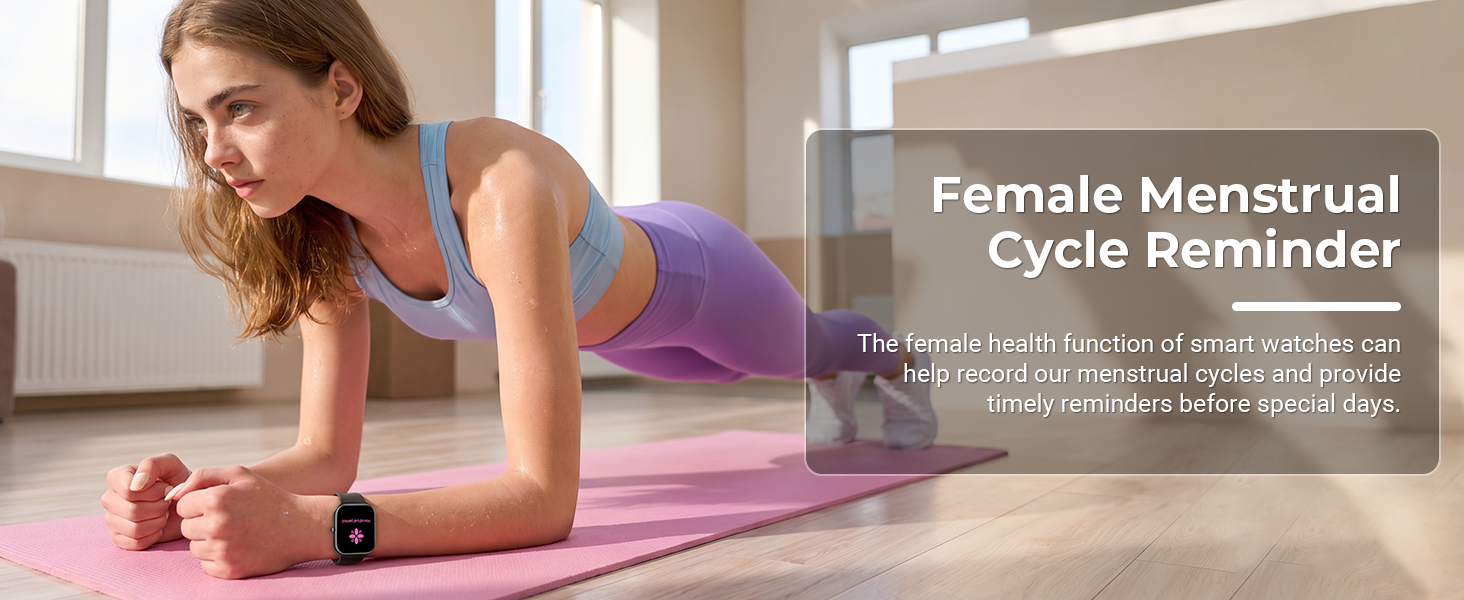 Smartwatch female cycle tracking function