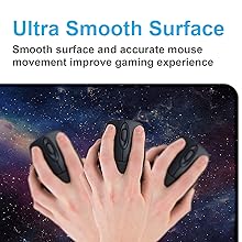 Starry Large Mouse Pad With Stitched Edges