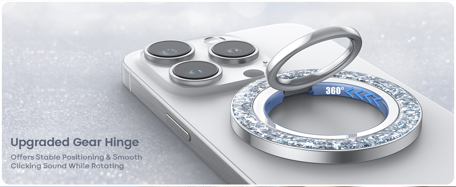 upgraded gear hinge magsafe phone ring holder