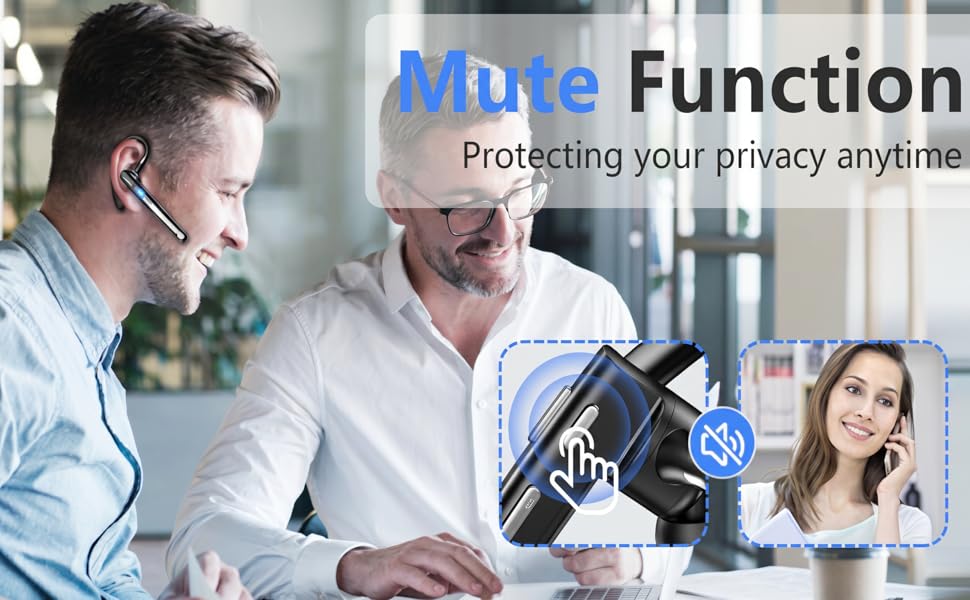 bluetooth headset for mute