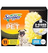 Swiffer Dusters Heavy Duty Pet Multi-Surface Duster Refills for Cleaning, With Febreze Odor Defen...