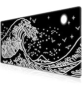 Gaming Mouse Pad, Canjoy Japanese Sea Wave Mouse pad 31.5x11.8inch Large Extended Computer Mouse ...