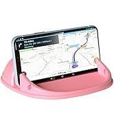 Loncaster Car Phone Holder, Car Phone Mount Silicone Car Pad Mat for Various Dashboards, Slip Fre...