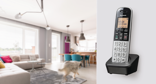 Panasonic KX-TGB812S is compact and wall mountable