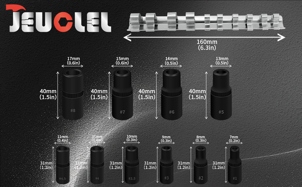 Tap Socket Wrench Set 1/4”3/8”Drive External Tap Socket Adapter Torx Socket Set Screw Tapping Socket