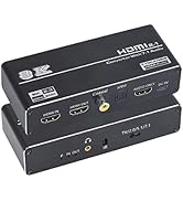 8K HDMI Audio Extractor, HDMI to HDMI + Optical Toslink SPDIF + 3.5mm Audio Jack + Coaxial + 7.1C...