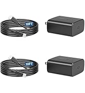 2024 New 45W Samsung Super Fast Charger Type C 3.0 [2 Pack] with 10FT Type C Charging Cable Cord-...