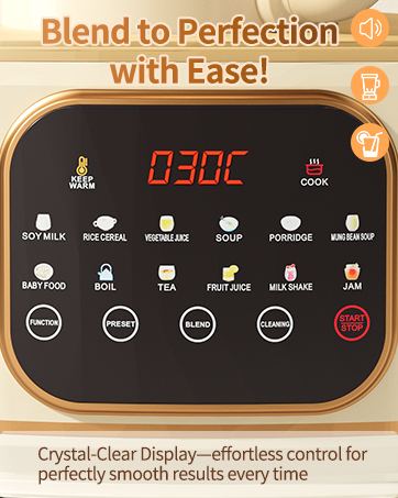 Silent Cooking Blender with Soundproof Shield