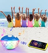 pool speaker with light