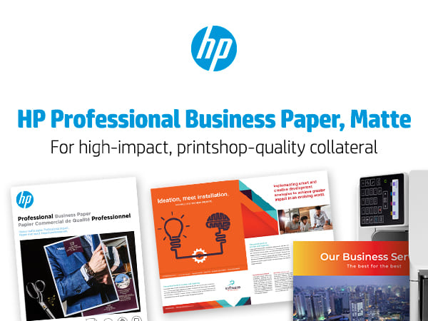 hp professional business paper matte print-shop quality