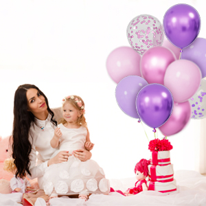 birthday balloons globos morados