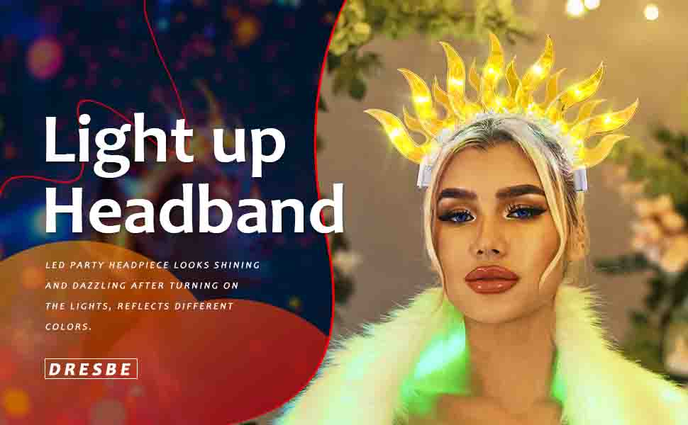 Light Up Sun Headbands