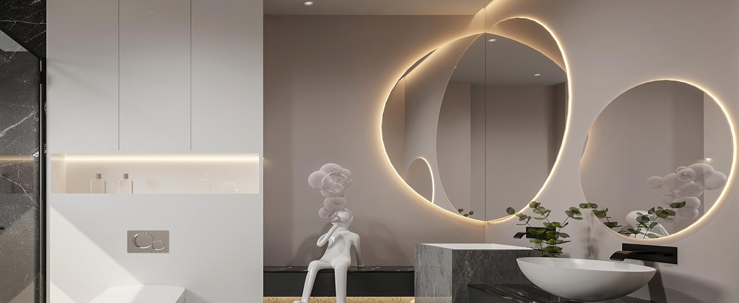 3500K COB LED Strip Light for Bedroom Mirrors, 24v dc, 2 step MacAdam for commercial and b2b project