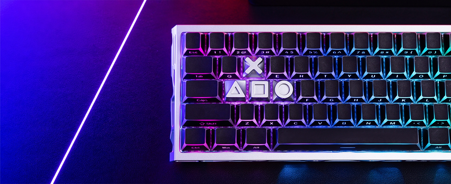 Womier Real Metal Custom Keycaps,WASD Keycaps for Mechanical Keyboard Cool Keycaps 1U Keyboard Caps