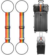 Aoahaiy Elastic Fastening Belt for Luggage, Upgraded 2 in 1 Connector Straps for Suitcases, Adjus...
