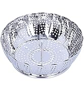 Steam Basket for cooking,Vegetable Steamer Basket,Collapsible Multifunction Stainless Steel Foldi...