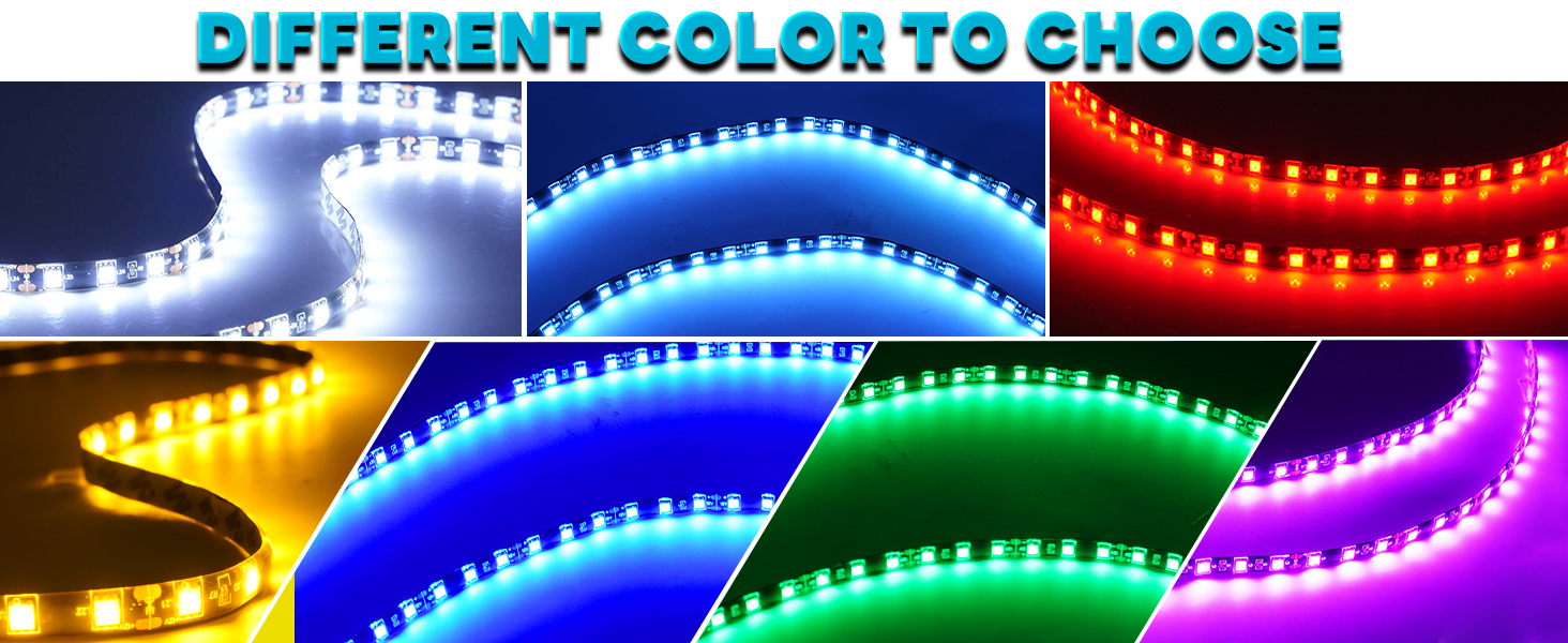 white led strip lights led strip lights for cars 12v led light strip waterproof golf cart lights