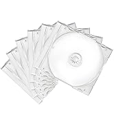Fkewp 6 PCS Standard Single Clear CD Jewel Case, 10 mm CD Storage Case Disc Collection Organizer ...