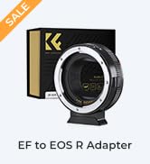 K&amp;F Concept EF to EOS R Adapter, Auto Focus Lens Mount Adapter for Canon EF EF-S Lens and Canon E...