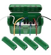 RESTMO 5-Piece Outdoor Waterproof Electrical Box Set – 12.5" x 8.5" x 5" Large &amp; 7.1" x 2.3" x 2....