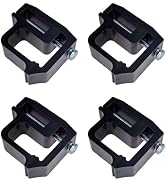 Black Truck Cap Mounting Clamp for Camper Shell, Topper Ladder Rack Canopy | Fit for Chevrolet Si...