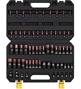 66-Piece Torx Bit &amp; Hex Bit Socket Set: Premium CR-V &amp; S2 Alloy Steel, Star Tamper Proof T8-T70 &amp;...