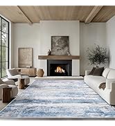 6x9 Area Rug Living Room Rugs - Washable Rug Large Modern Abstract Soft Thin Carpets Indoor Floor...