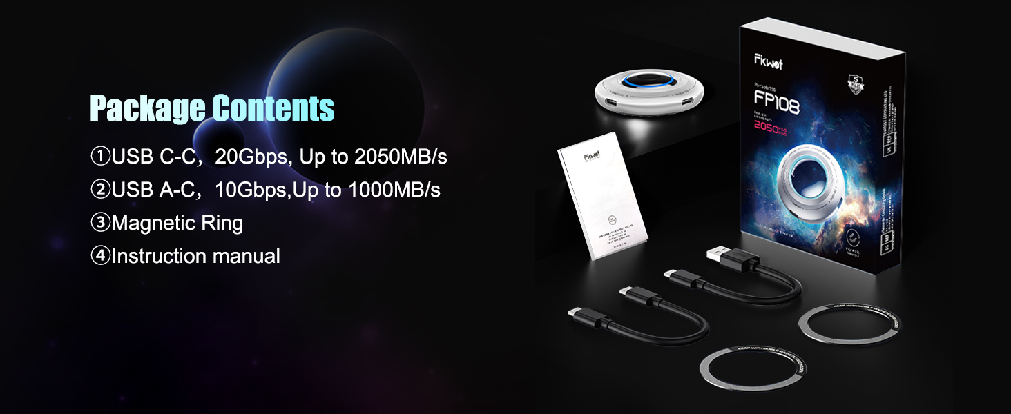 Portable External SSD with Magnetic