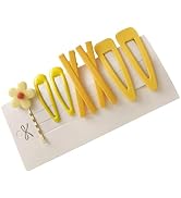 7Pcs Yellow Sweet Flower Women Girl Barrette Bobby Pin Hairpin Hair Clips Decoration Elegant Gold...