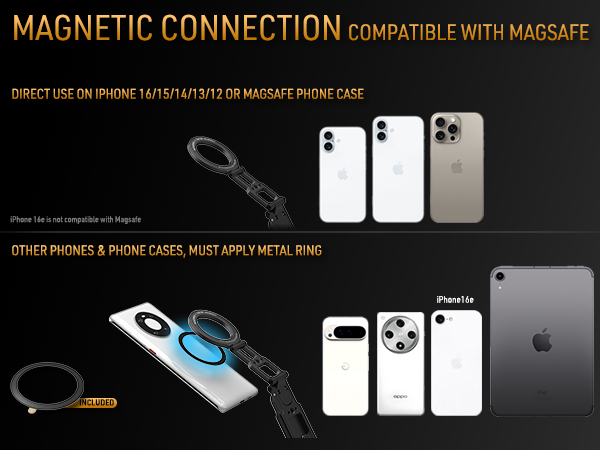 Dual Magnetic Phone Tripod