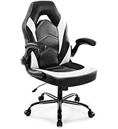 DUMOS Ergonomic Computer Gaming Chair - Big and Tall with Comfy Lumbar Support, Height Adjustable...