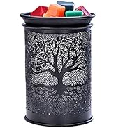 ASAWASA Metal Wax Melt Warmer with Light Bulb Electric Candle Burner Melter Fragrance Warmer for ...