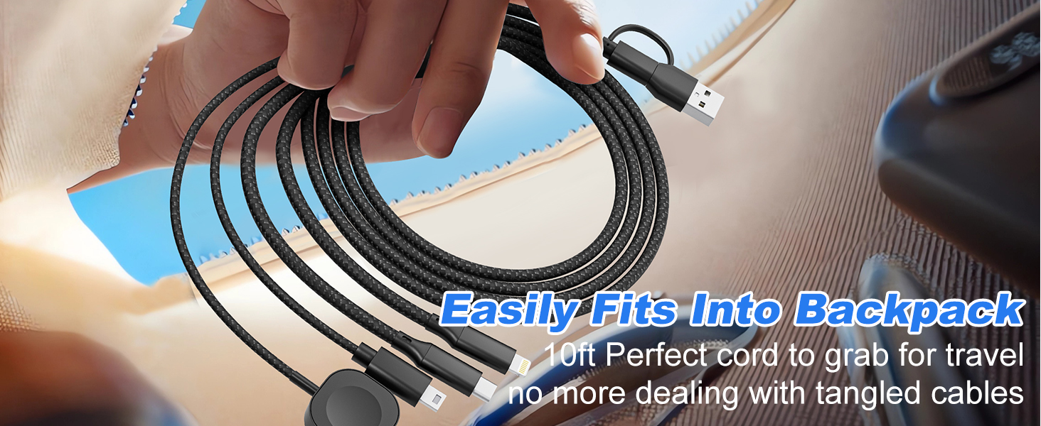 4 in 1 charging cable 100w