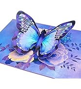 Ribbli Butterfly Birthday Card - 3D Pop Up Card,Morpho Butterfly Card,Mothers Day Card, Anniversa...
