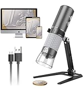 Bysameyee Wireless Digital Microscope 4K HD Wi-Fi Microscope Camera Digital Magnifier Compatible ...