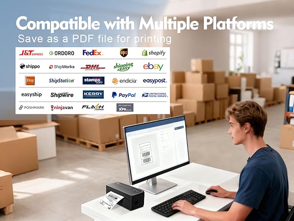 Shipping Label Printer