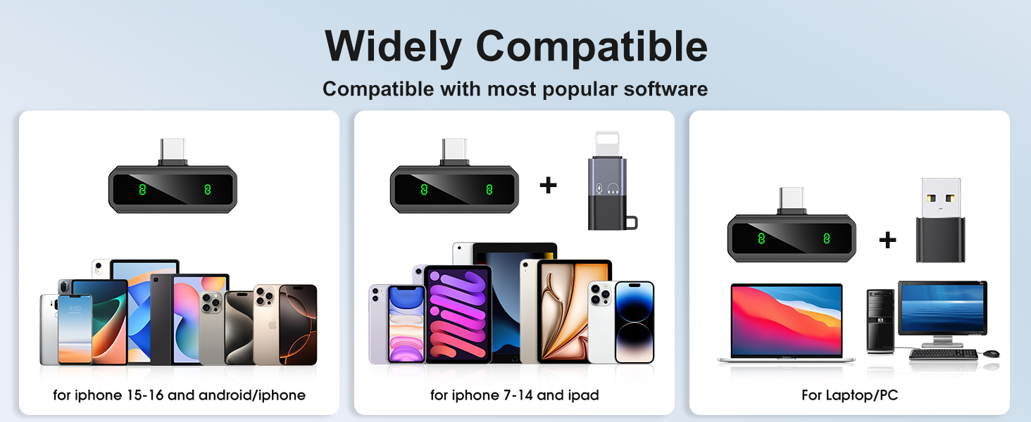 Mini Lavalier Microphone for iPhone/Android/PC