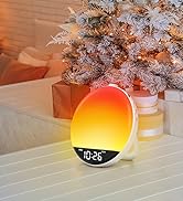 DreamSky Sunrise Alarm Clock Radio White Noise Sound Machine for Bedroom - Dual Wake up Light Ala...