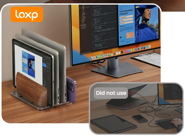 Vertical Laptop Stand Holder for Desk Compatible with MacBook Pro Desktop office accessories