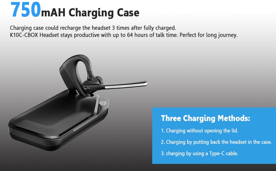 K10C HEADSET BLUETOOTH LONG BATTERY LIFE