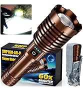 Grentay Super Bright Rechargeable LED Flashlights, True 1200000 High Lumens, Powerful Tactical Fl...