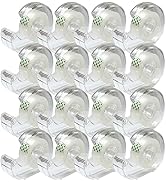 MJUNM Transparent Tapes with Dispenser, Clear Tape Rolls with dispensers, Tape Refill with Dispen...