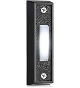 Lighted Doorbell Button, Wired Door Bell Push Buttons LED Door Chime, Wall Mounted Doorbell Switc...
