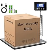 KUAIVO Shipping Scale, 660lbs Heavy Duty Digital Postal Scale for Packages, 0.35oz High Accurate ...