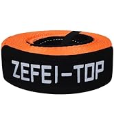 ZEFEI-TOP Heavy Duty Recovery Tow Strap 3in x 20ft, 35,000lbs Break Strength Tree Saver Winch Str...